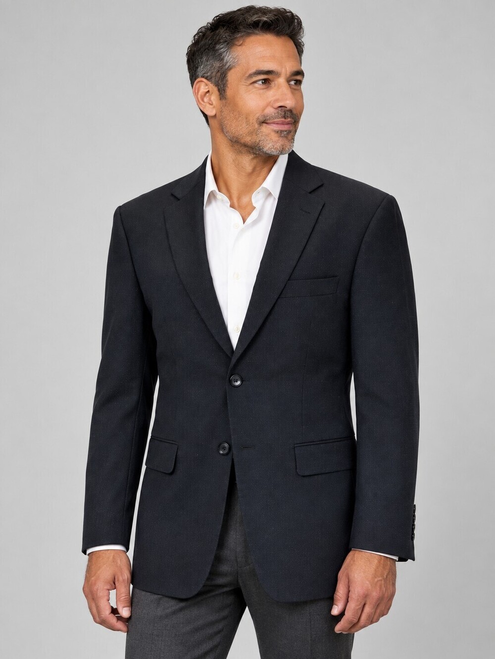 Jones New York JNY City Navy Wool Blazer 38R Minimalist Mens